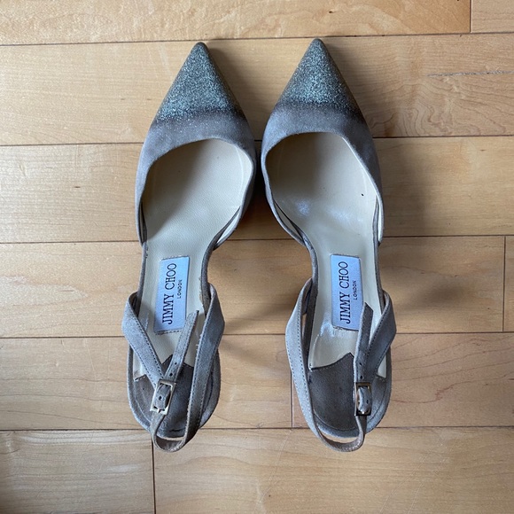 Jimmy Choo Suede Slingbacks - Picture 3 of 7